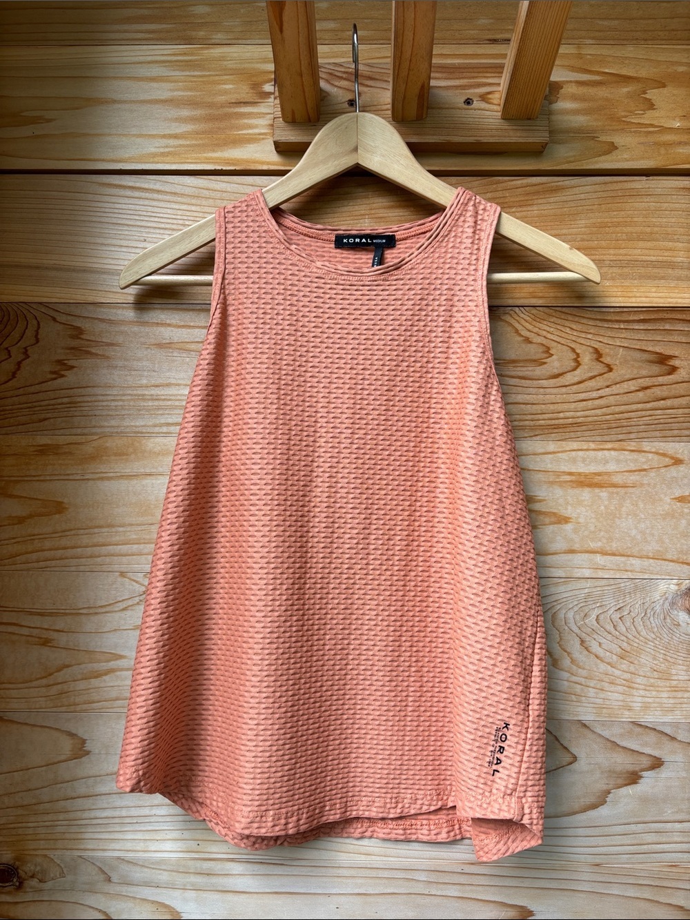 KORAL Textured Racerback Performance Tank | Medium - Picture 1 of 4